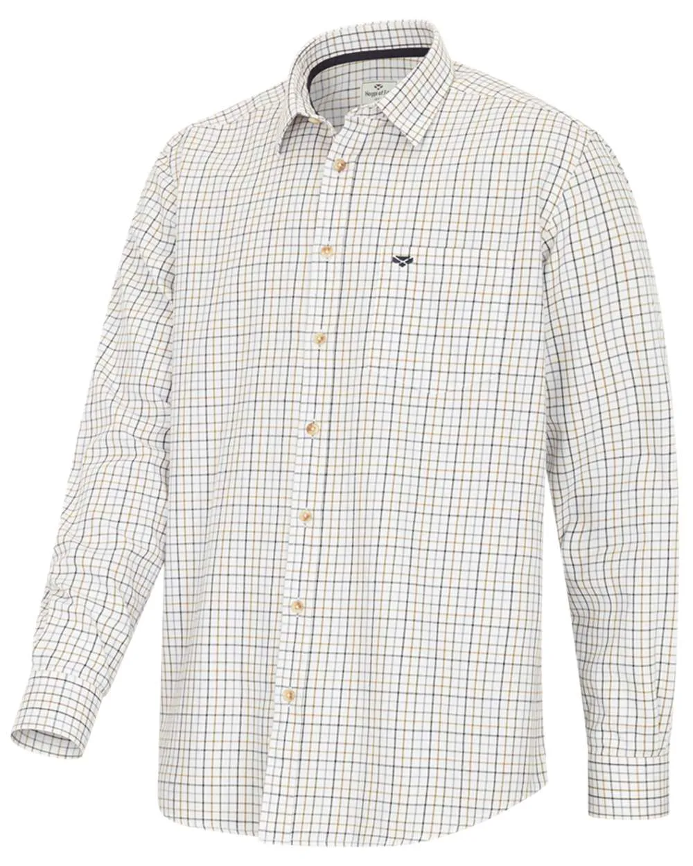 Hoggs of Fife Inverness Pure Cotton Tattersall Shirt Hoggs Polo Shirts