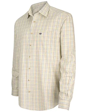 Hoggs of Fife Inverness Pure Cotton Tattersall Shirt Hoggs Long Sleeve Tops