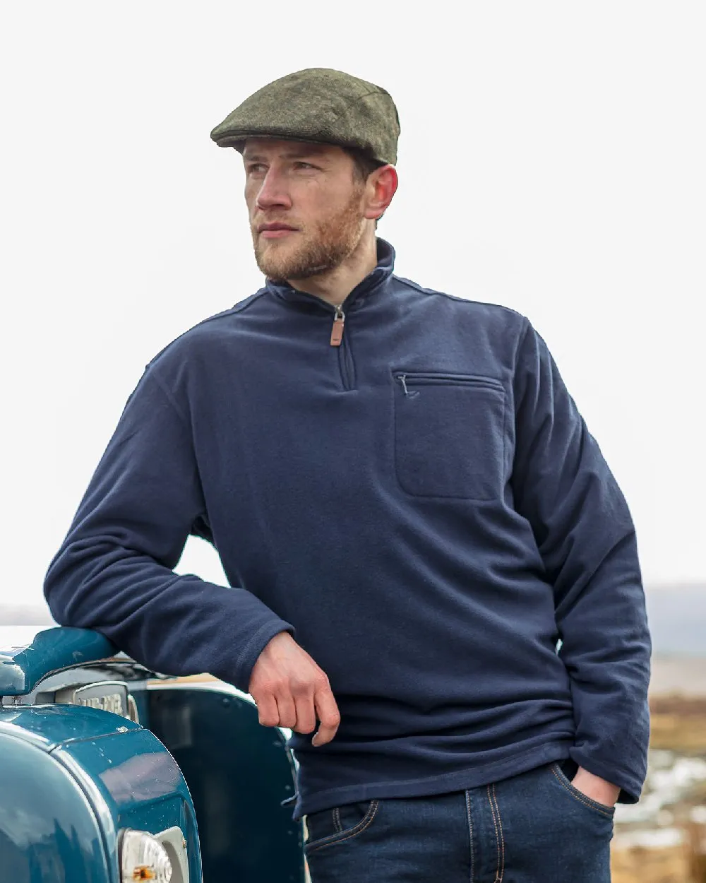 Hoggs of Fife Islander 1/4 Zip Micro Fleece Shirt Hoggs Polo Shirts