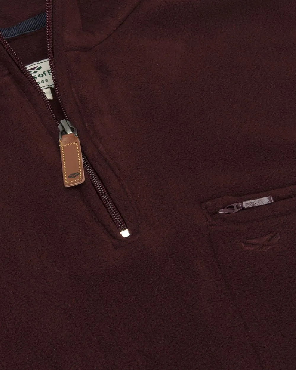 Hoggs of Fife Islander 1/4 Zip Micro Fleece Shirt Hoggs Polo Shirts