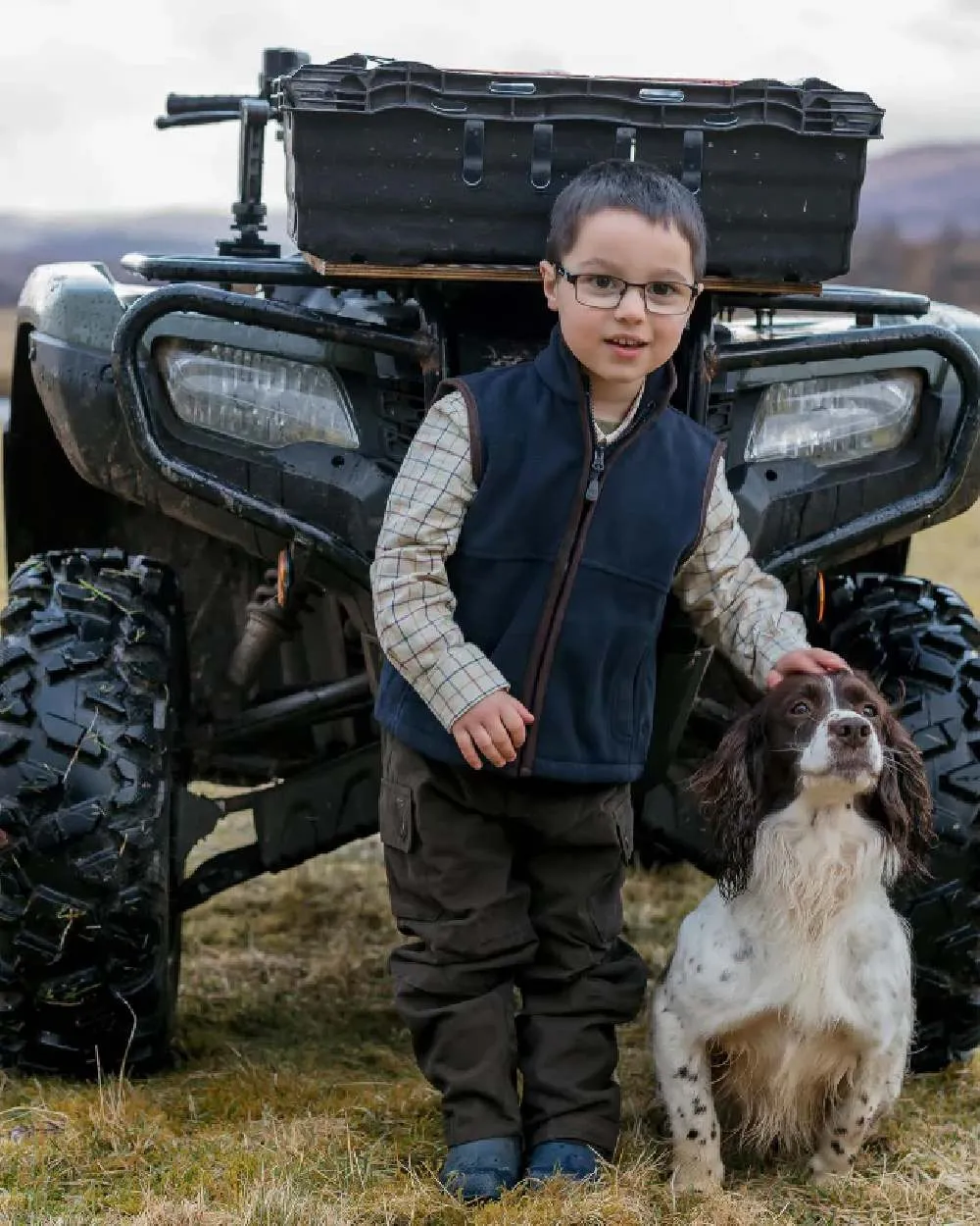 Hoggs of Fife Junior Woodhall Fleece Gilet Hoggs Fleece Pullover