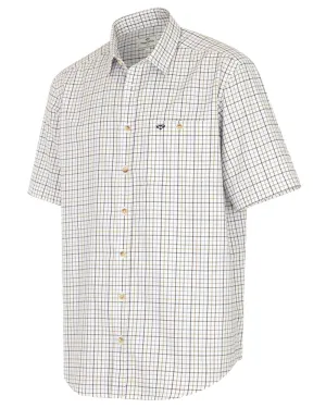 Hoggs of Fife Kessock Tattersall Short Sleeved Shirt Casual Check Button Shirts