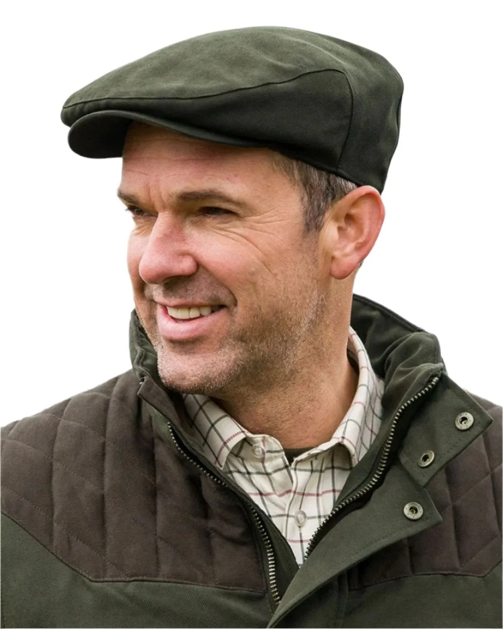 Hoggs of Fife Kincraig Waterproof Tweed Flat Cap Classic Country Hats