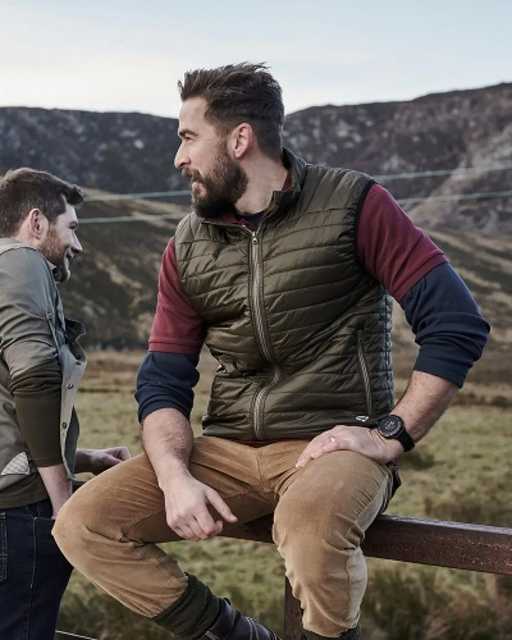 Hoggs of Fife Kingston Rip-Stop Gilet Long Sleeve Cotton Shirts
