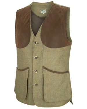 Hoggs of Fife Kinloch Technical Tweed Field Waistcoat Long Sleeve Casual Tops
