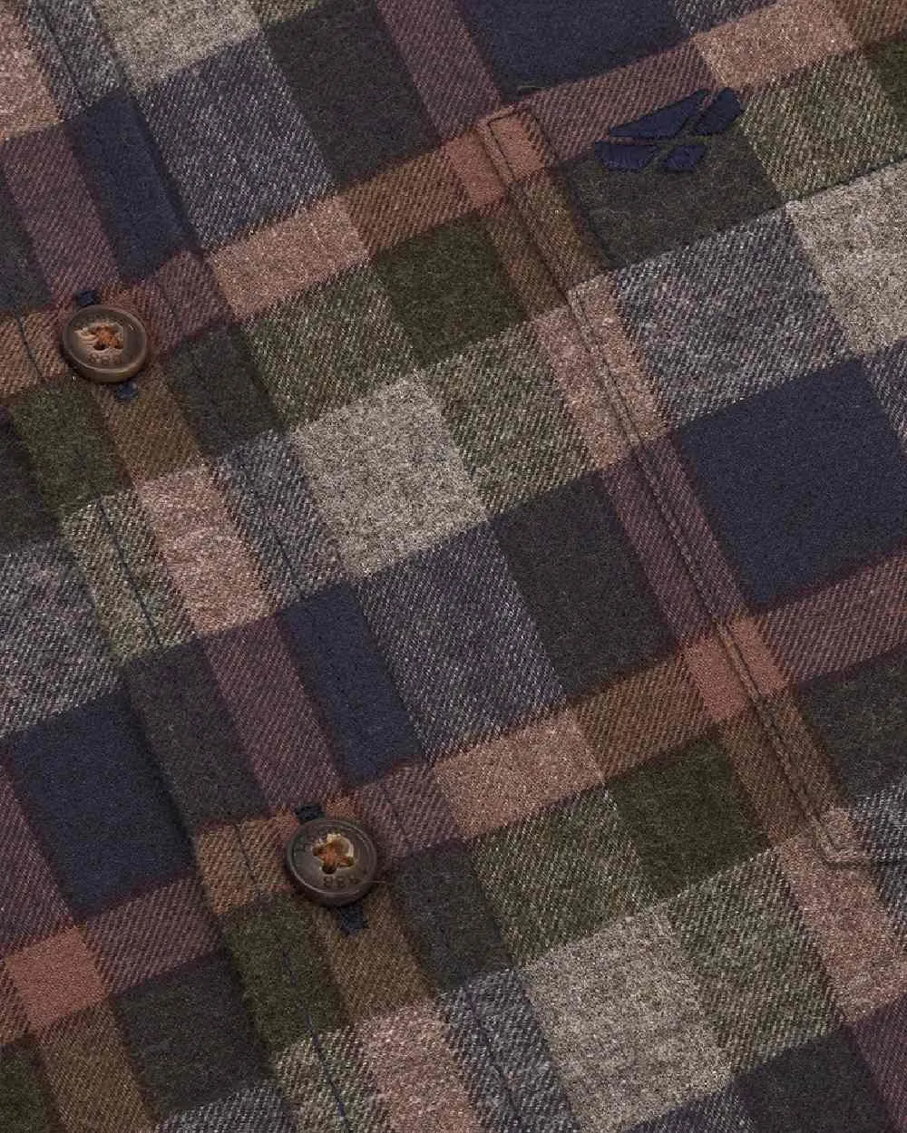 Hoggs of Fife Kirkwall Brushed Flannel Check Shirt Hoggs Polo Shirts