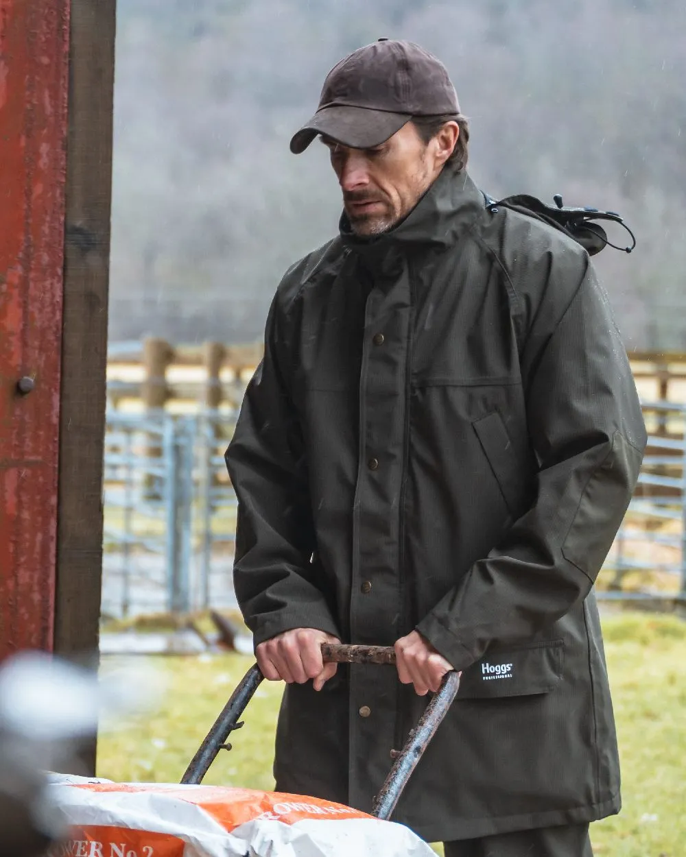 Hoggs of Fife Leather Peak Waxed Baseball Cap Waxed Outdoor Jackets