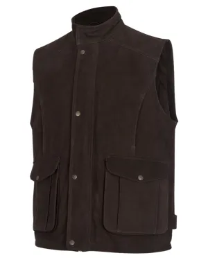 Hoggs of Fife Lomond II Leather Waistcoat Long Sleeve Casual Tops