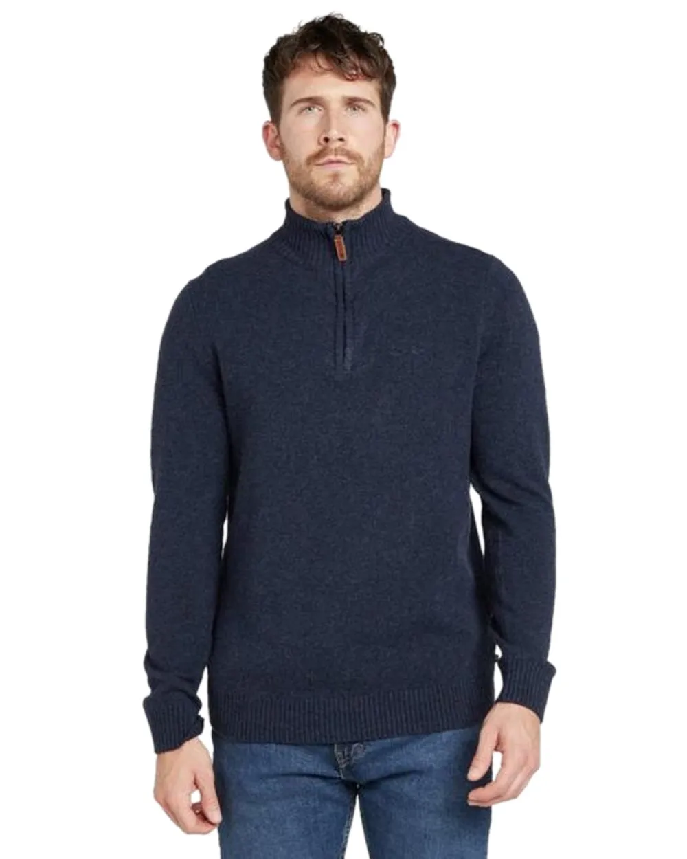 Hoggs of Fife Lothian II Quarter Zip Pullover Zip Neck Sweaters Men