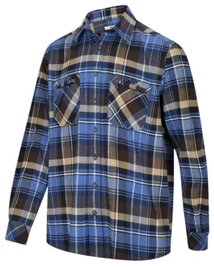 Hoggs of Fife Luxury Cotton Hunting Shirt Hoggs Long Sleeve Tops