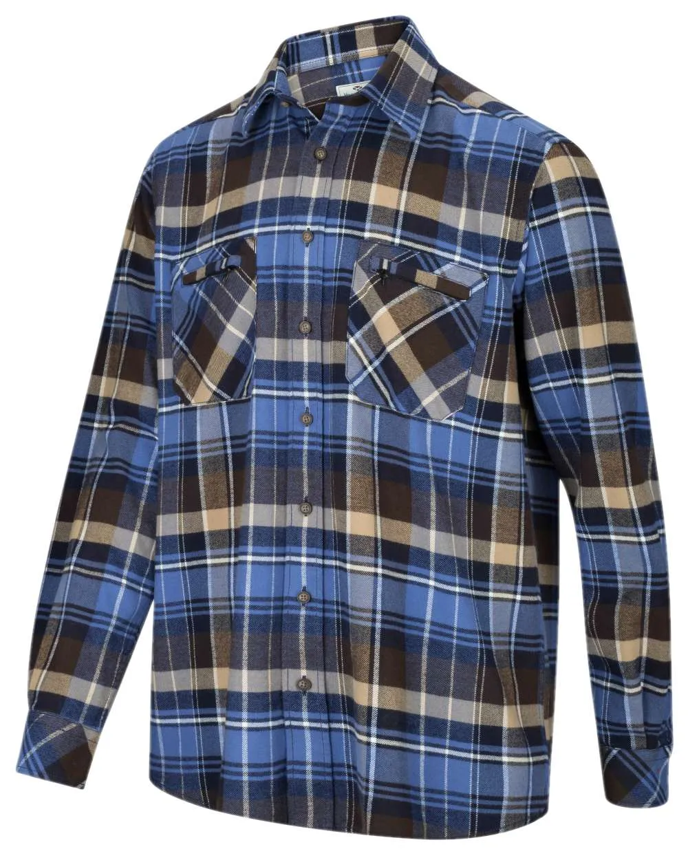 Hoggs of Fife Luxury Cotton Hunting Shirt Hoggs Long Sleeve Tops