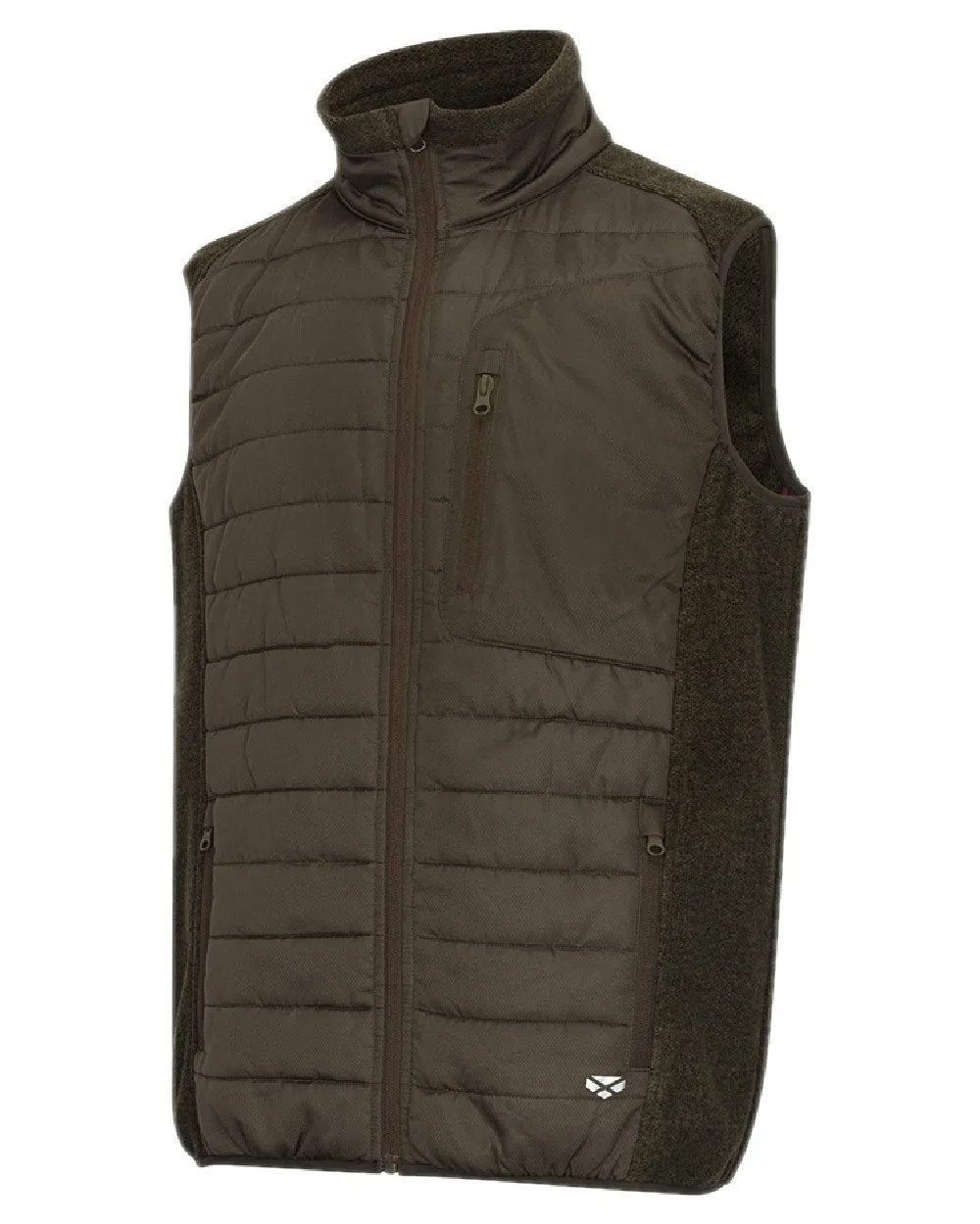 Hoggs of Fife Melville Hybrid Gilet Brushed Tartan Shirts