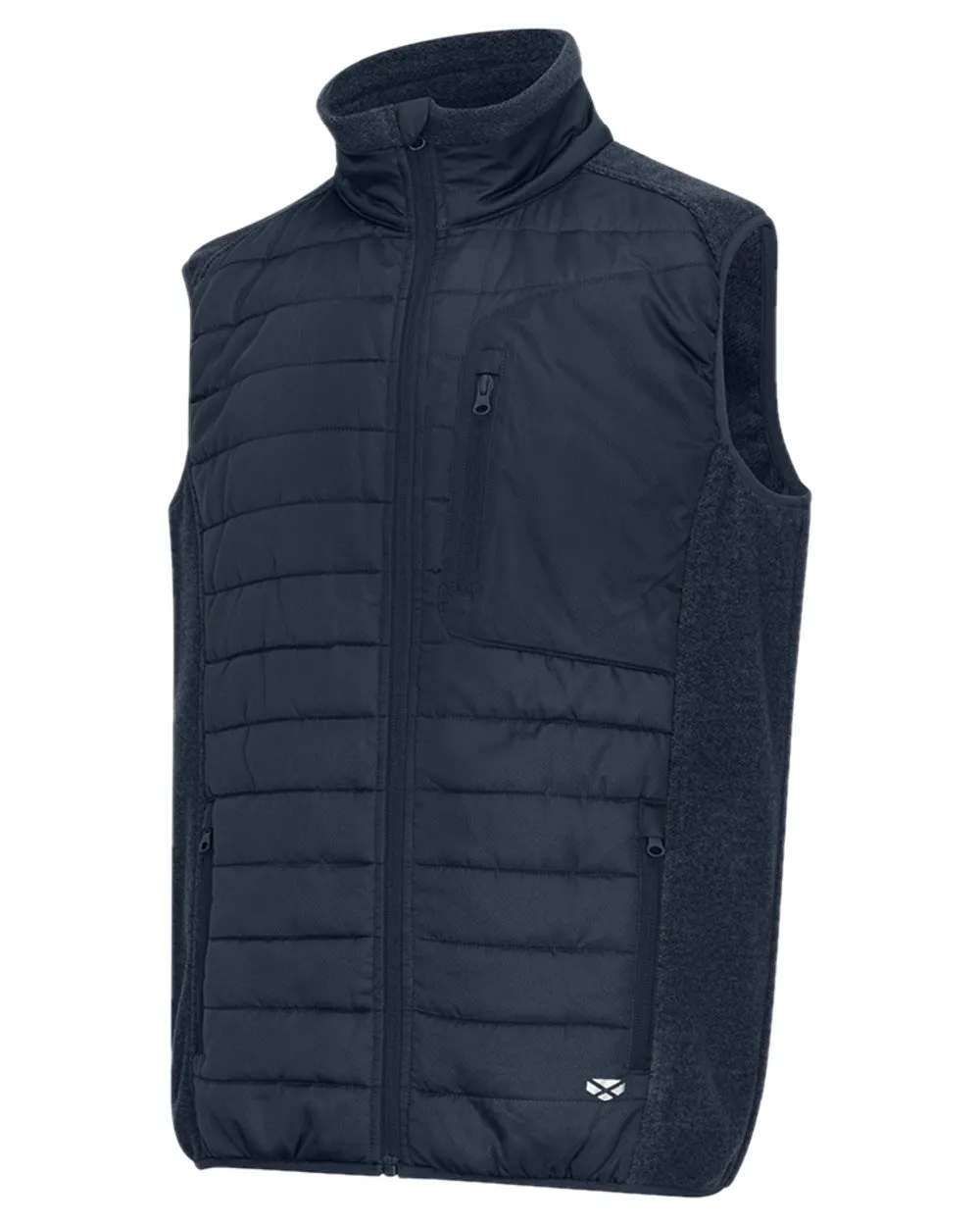 Hoggs of Fife Melville Hybrid Gilet Tartan Plaid Shirts Men
