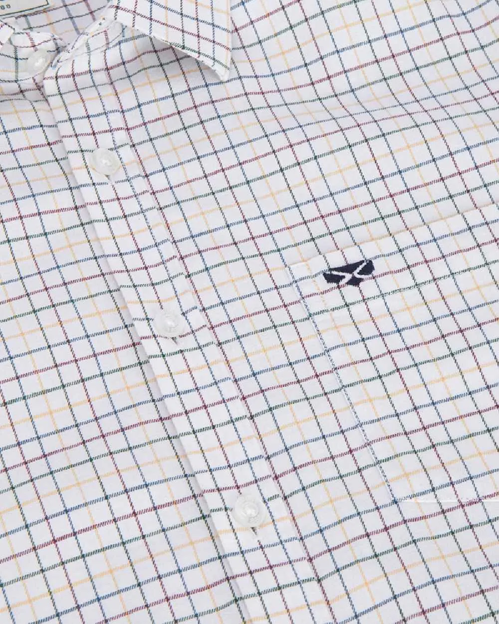 Hoggs of Fife Mens Callum Short Sleeve Tattersall Shirt Cotton Farming Shirts