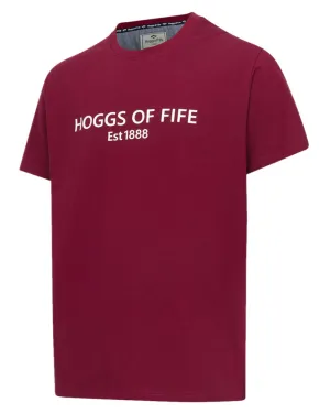 Hoggs of Fife Mens Canonbie Printed T-Shirt Cotton Crew Neck Tees Men