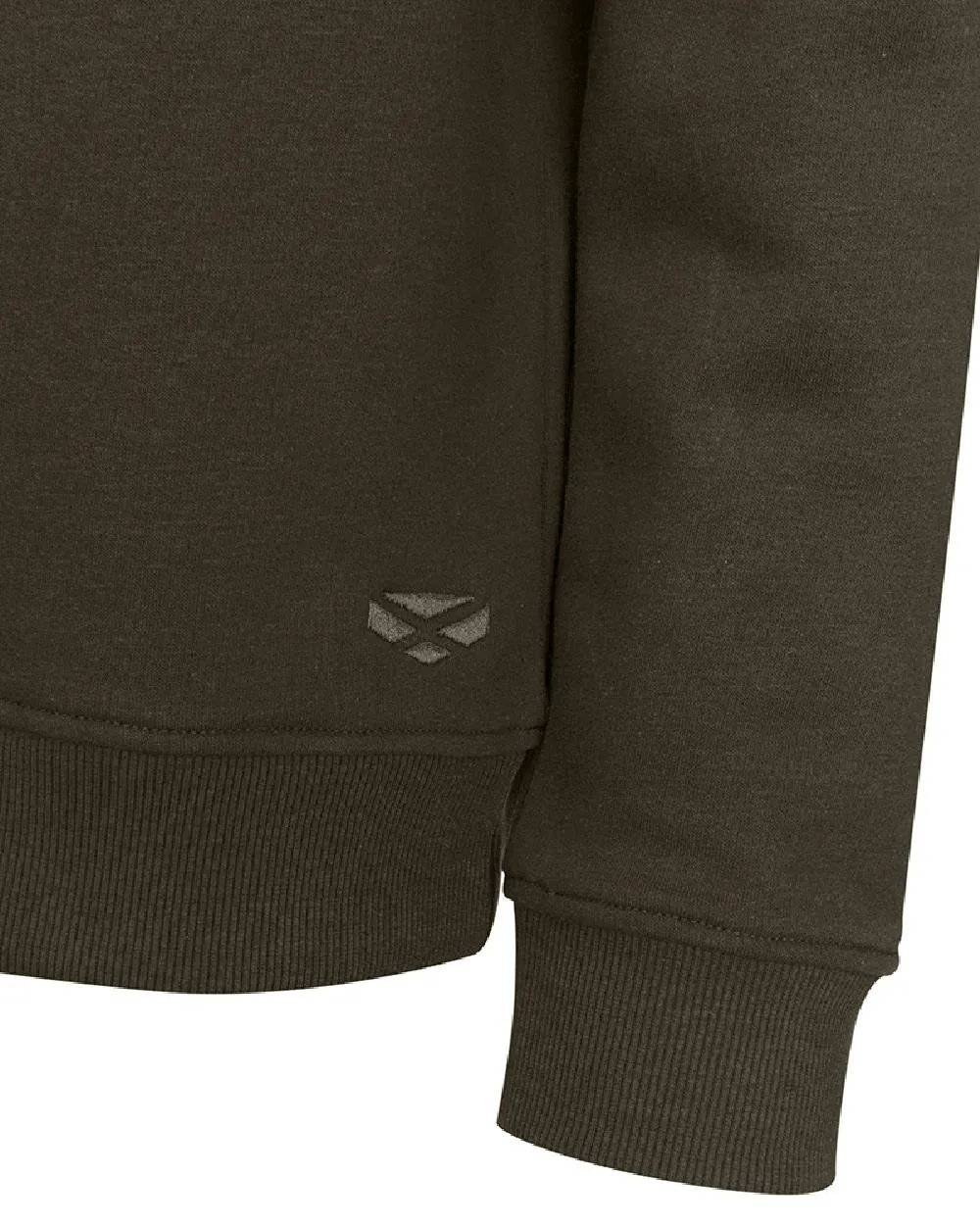 Hoggs of Fife Mens Galloway 1888 Plain Quarter Zip Sweatshirt Warm Sweatshirts for Men