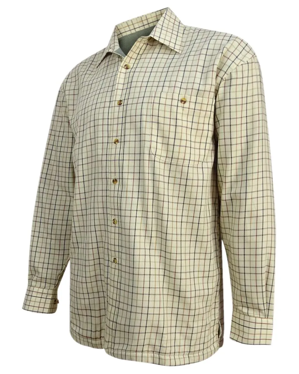 Hoggs of Fife Micro Fleece Lined Shirt Micro Fleece Check Shirts