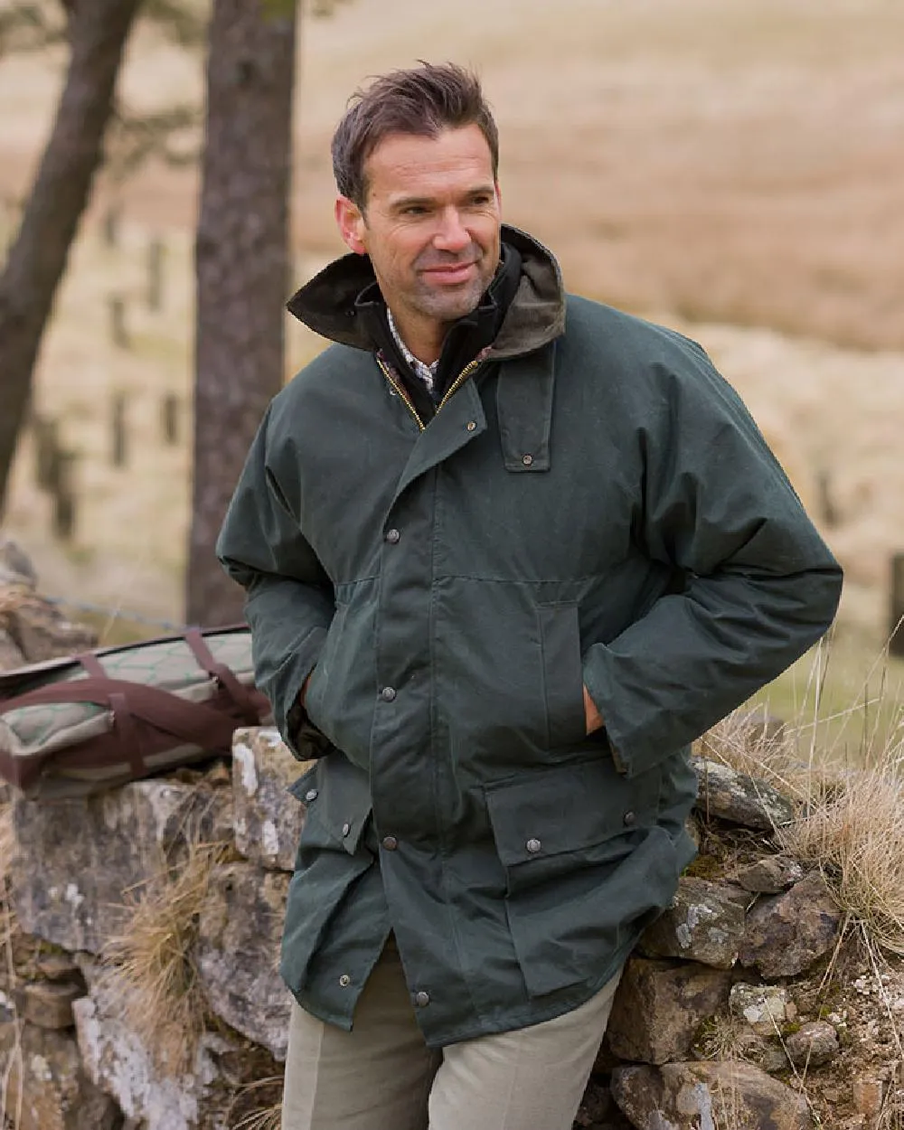 Hoggs of Fife Padded Waxed Jacket Men's Farming Jackets