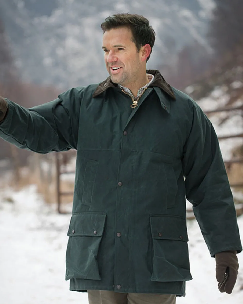 Hoggs of Fife Padded Waxed Jacket Men's Jackets and Coats