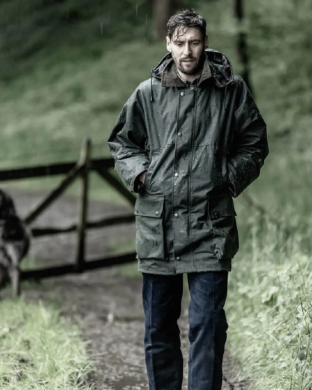 Hoggs of Fife Padded Waxed Jacket Men's Jackets and Coats