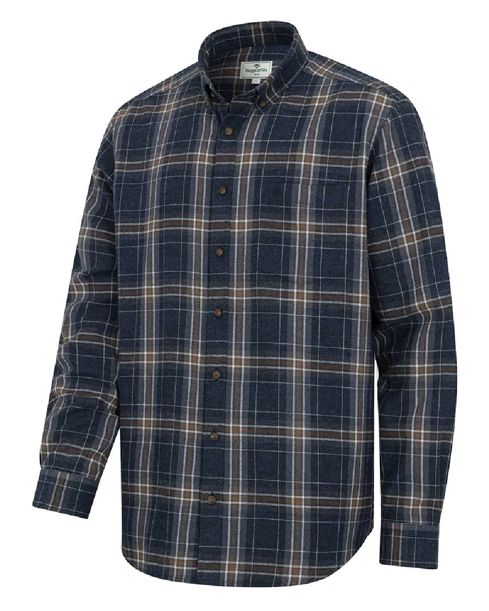 Hoggs of Fife Pitlessie Button Down Flannel Shirt Breathable Work Shirts