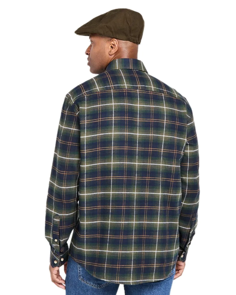 Hoggs of Fife Pitmedden Flannel Check Shirt Hoggs Polo Shirts