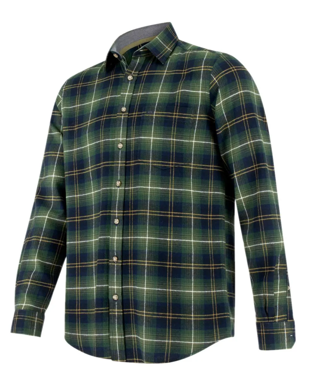 Hoggs of Fife Pitmedden Flannel Check Shirt Workwear Button Shirts
