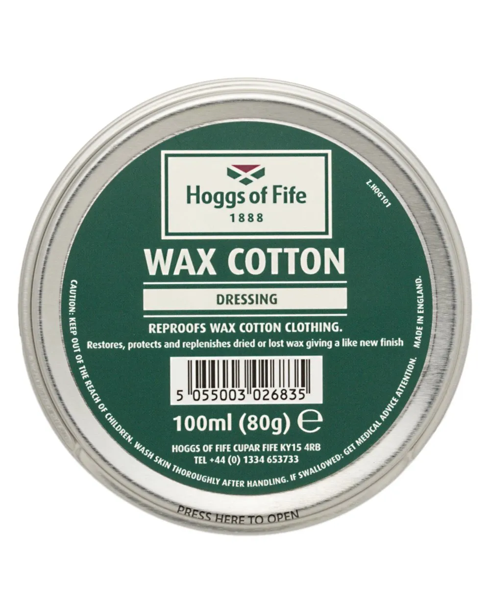 Hoggs of Fife Professional Waxed Cotton Dressing - Neutral 100 ml Waxed Cotton Shell Jackets