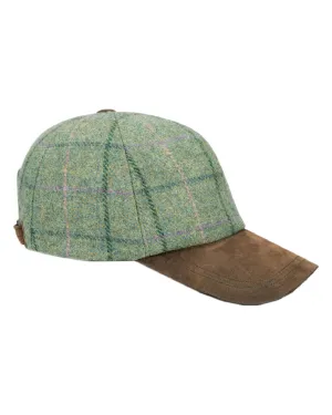 Hoggs of Fife Roslin Ladies Tweed Baseball Cap Adjustable Baseball Hats