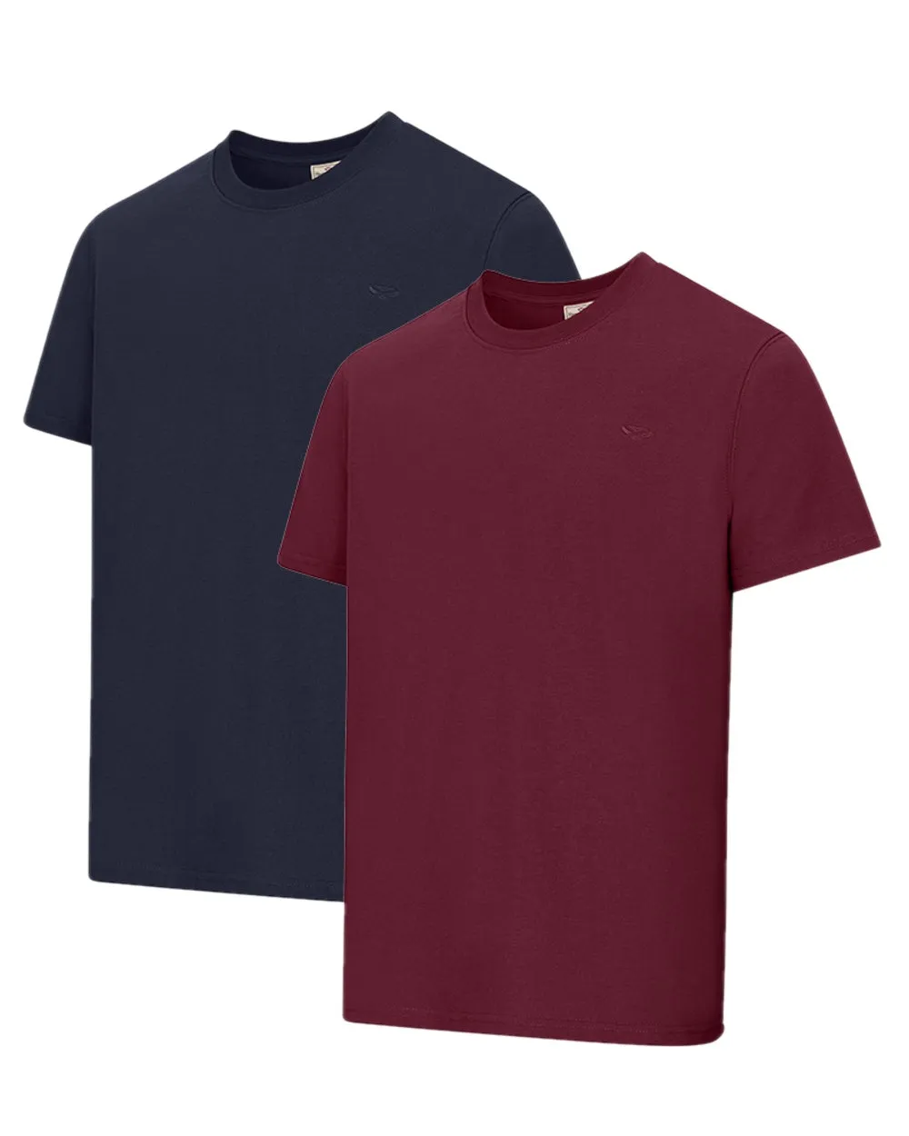 Hoggs of Fife Sandwood 2 Pack Cotton T-Shirts Hiking Shirts for Men