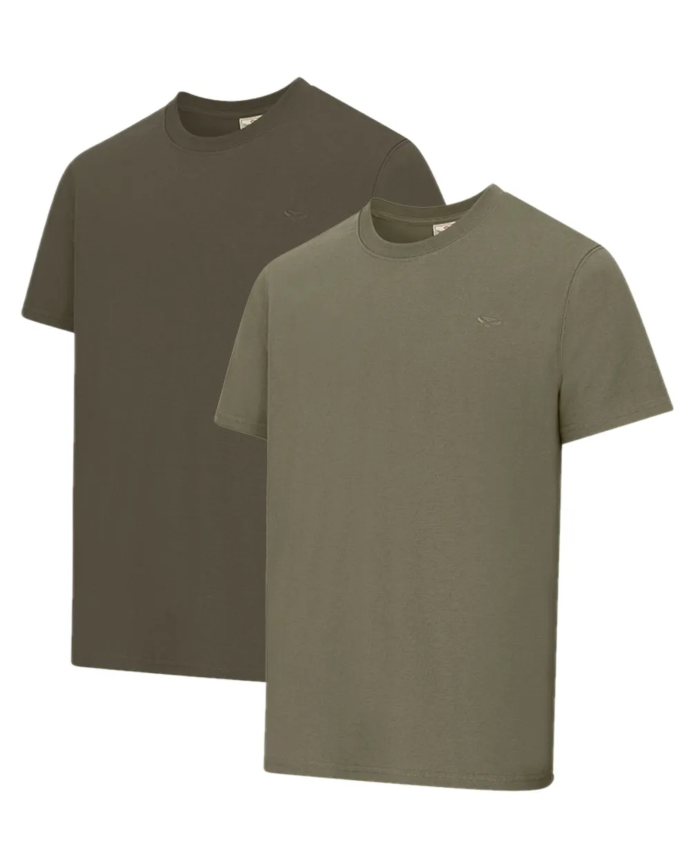 Hoggs of Fife Sandwood 2 Pack Cotton T-Shirts Quick-Dry Hiking Shirts