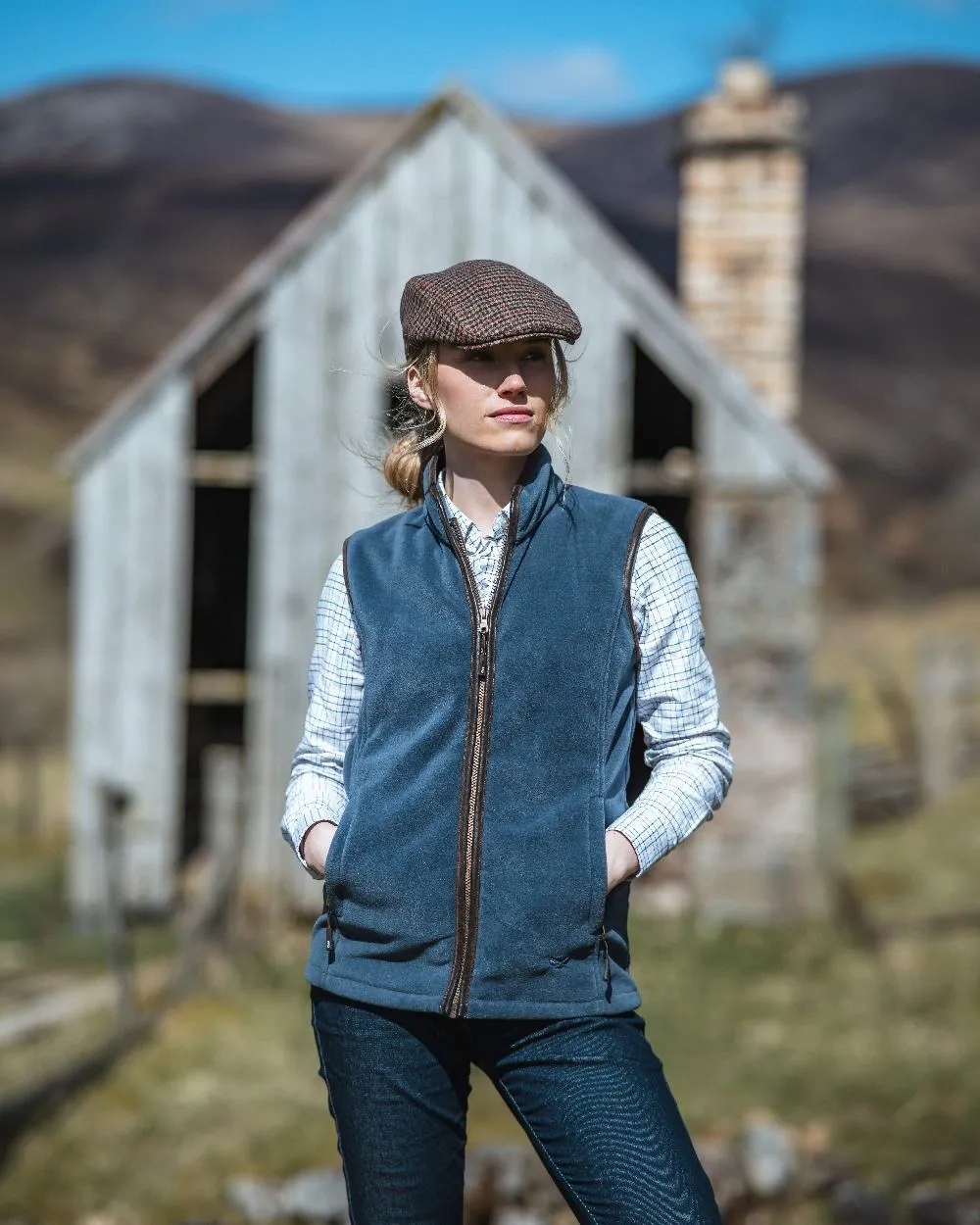 Hoggs of Fife Stenton Ladies Fleece Gilet Hoggs Fleece Pullover