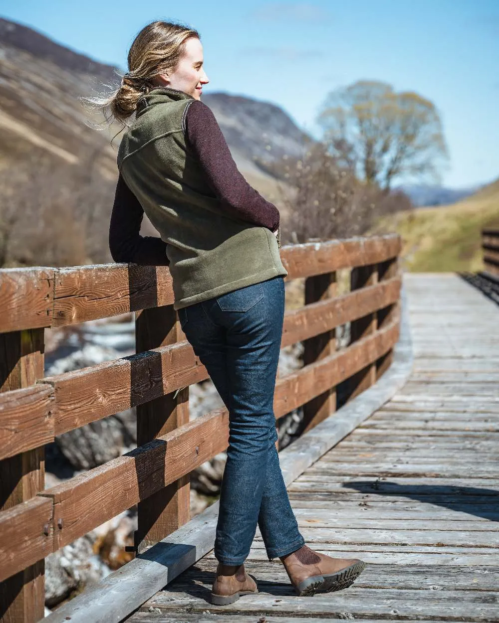 Hoggs of Fife Stenton Ladies Fleece Gilet Hoggs Fleece Pullover