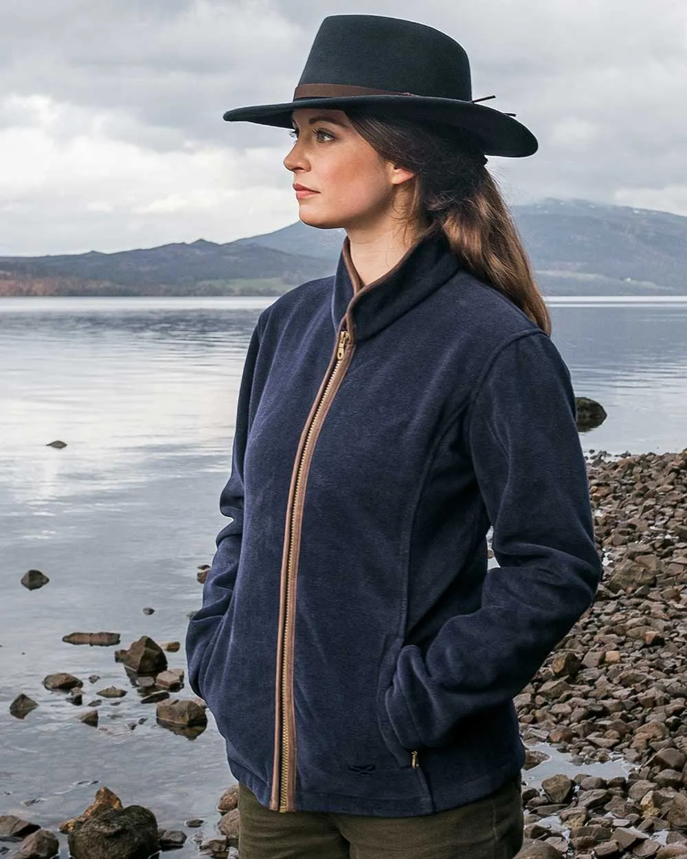 Hoggs of Fife Stenton Ladies Fleece Jacket Hoggs Fleece Pullover