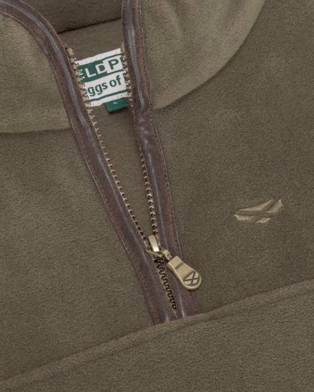 Hoggs of Fife Stenton Quarter Zip Fleece Winter Flannel Shirts