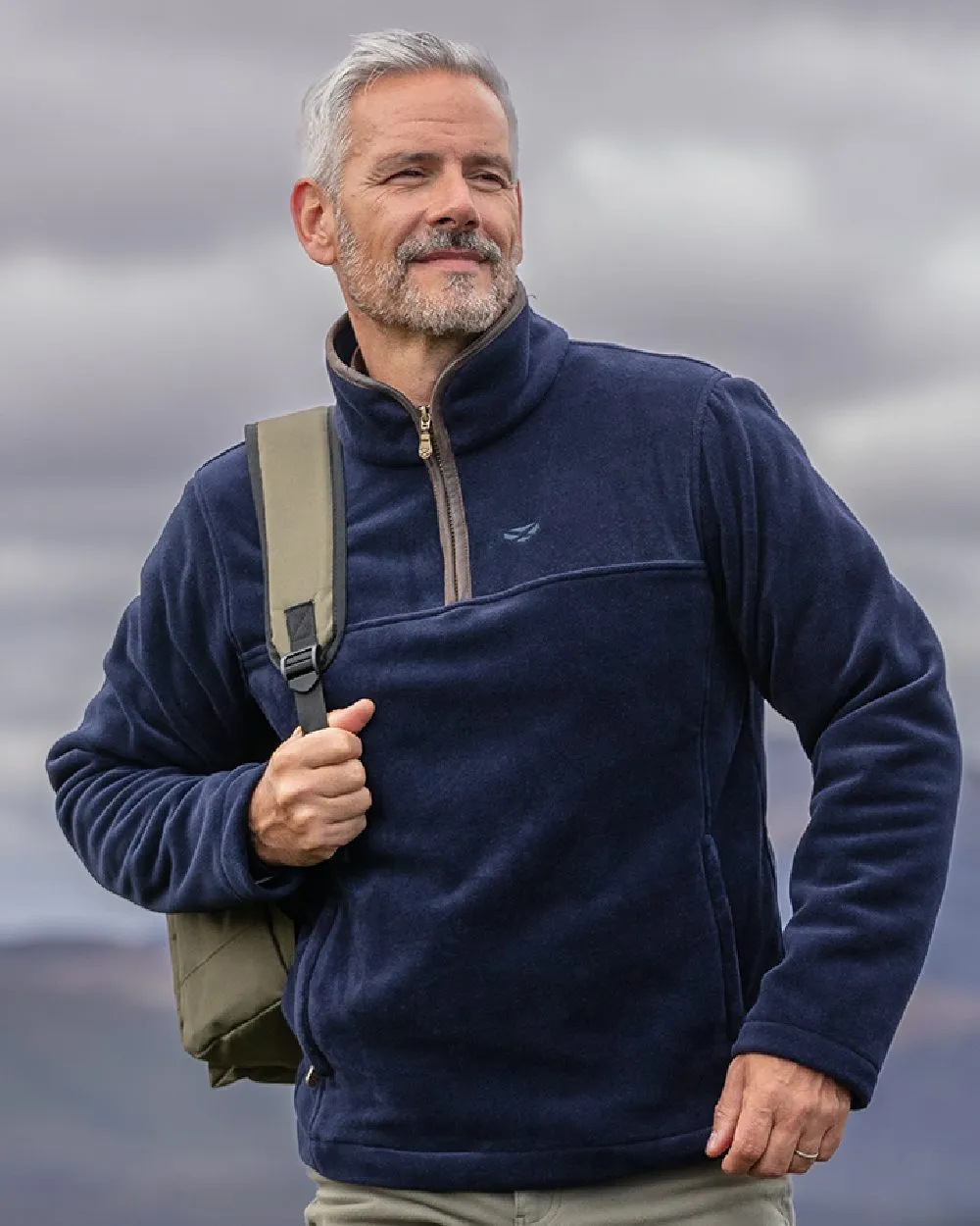 Hoggs of Fife Stenton Quarter Zip Fleece Winter Flannel Shirts