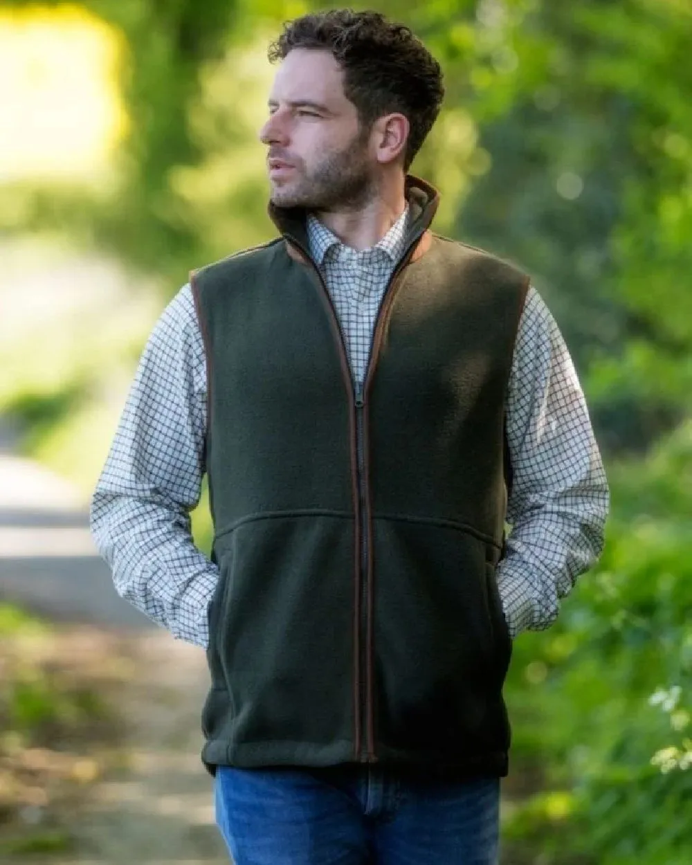Hoggs of Fife Stenton Technical Fleece Gilet Hoggs Fleece Pullover