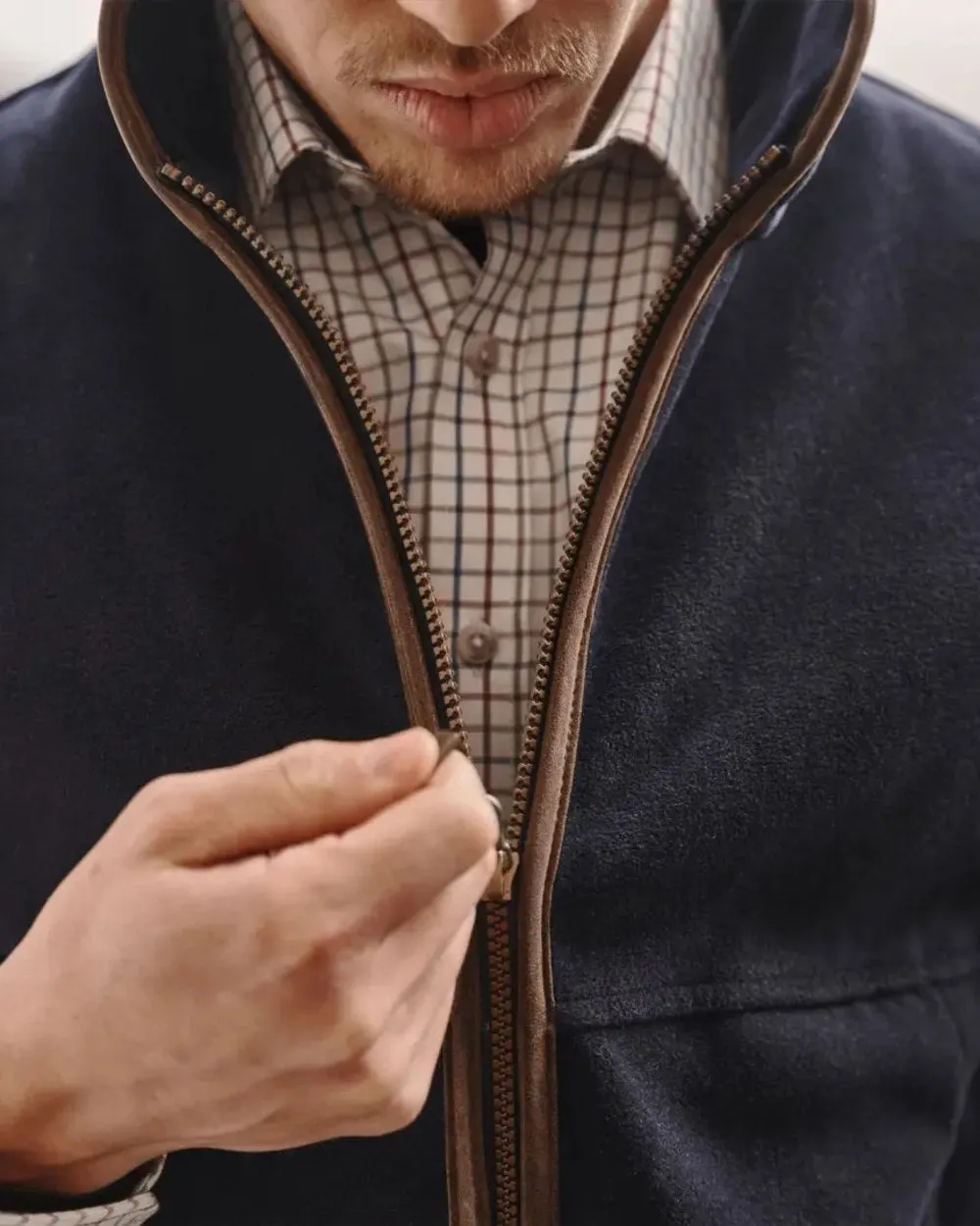 Hoggs of Fife Stenton Technical Fleece Gilet Hoggs Fleece Pullover
