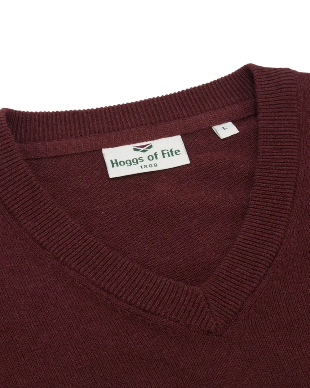 Hoggs of Fife Stirling II Long Sleeve Pullover V-Neck Wool Sweaters