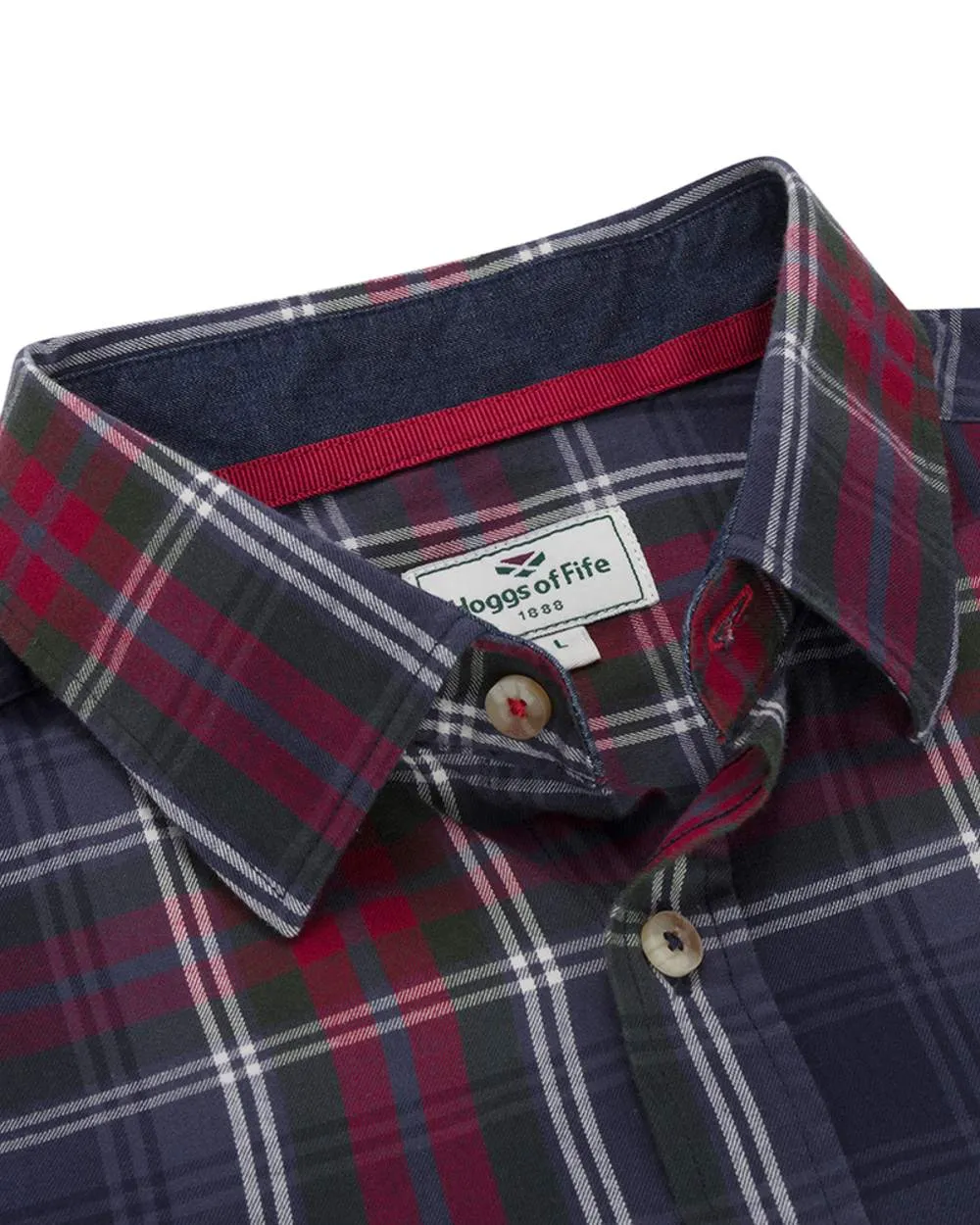 Hoggs of Fife Taransay Plaid Twill Shirt Cotton Farming Shirts