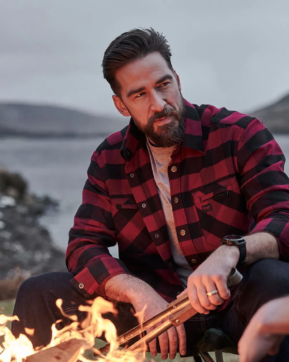 Hoggs of Fife Tentsmuir Flannel Shirt Workwear Button Shirts