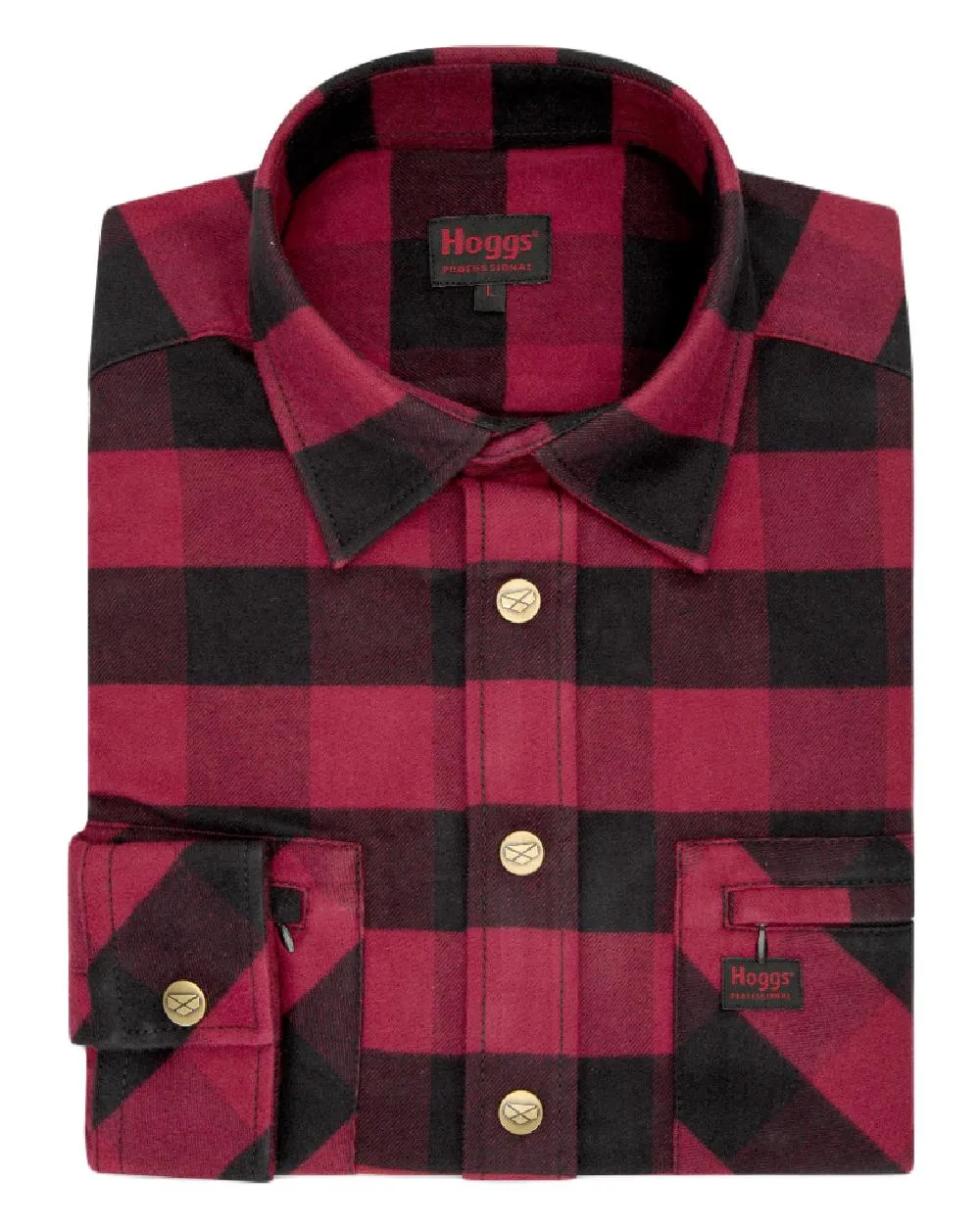 Hoggs of Fife Tentsmuir Flannel Shirt Workwear Button Shirts