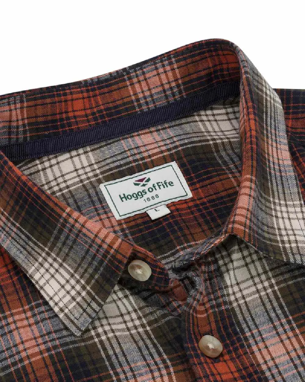 Hoggs of Fife Tiree Herringbone Check Shirt Cotton Farming Shirts