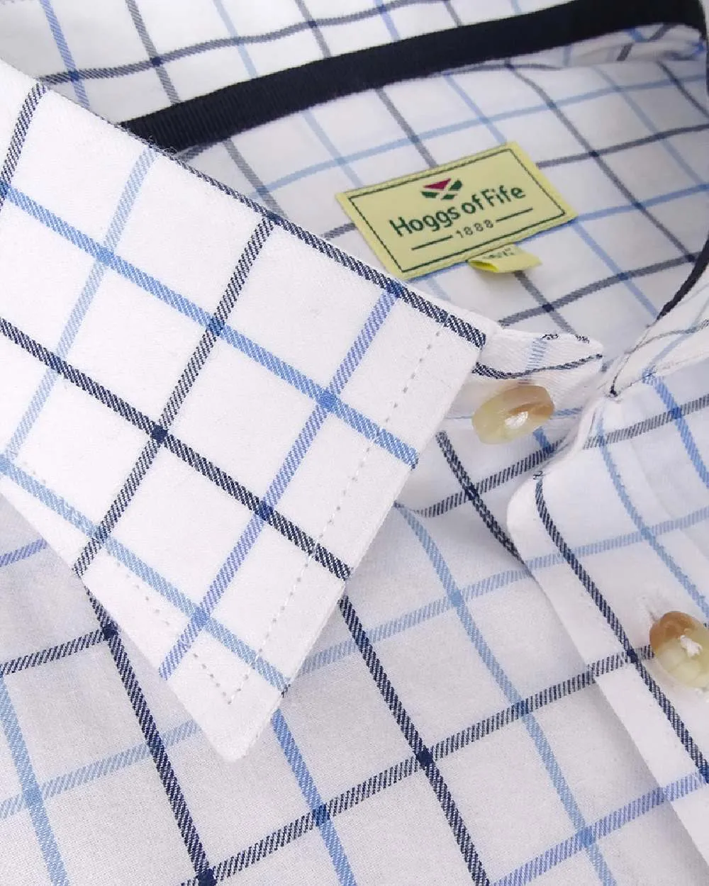 Hoggs of Fife Viscount Premier Tattersall Shirt Hoggs Polo Shirts