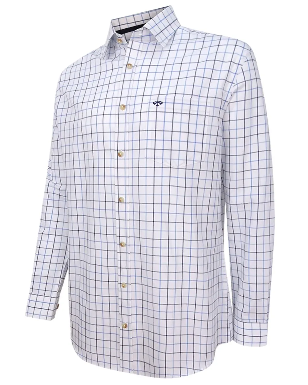 Hoggs of Fife Viscount Premier Tattersall Shirt Shooting Check Shirts