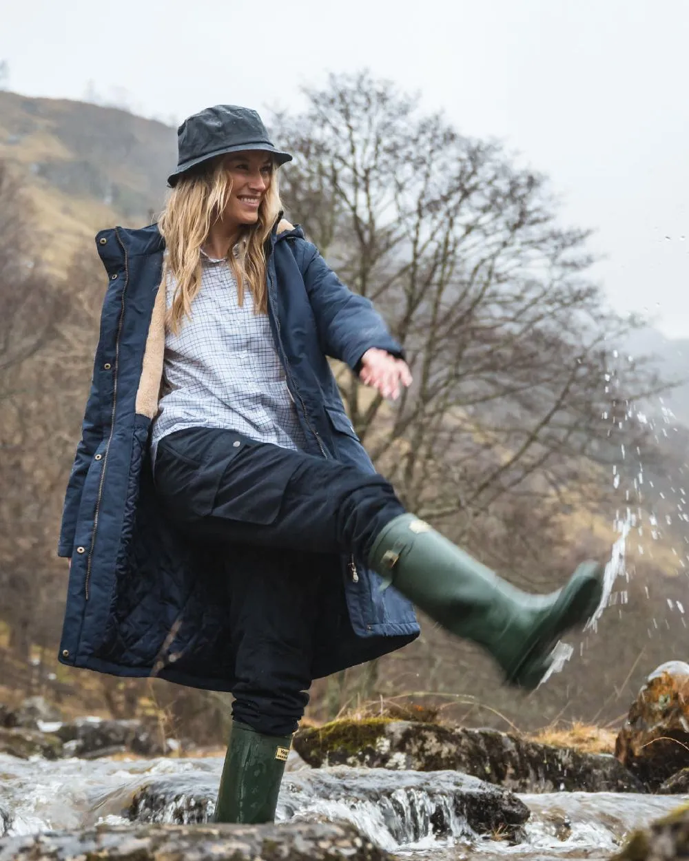 Hoggs of Fife Waxed Bush Hat Hoggs of Fife Hats