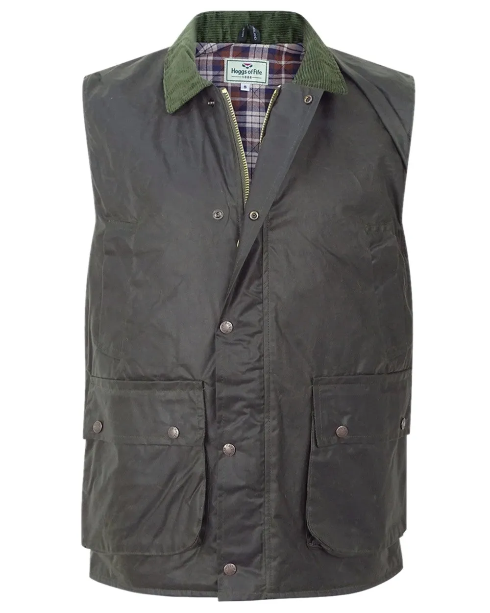 Hoggs of Fife Waxed Waistcoat Casual Fit Graphic Tees