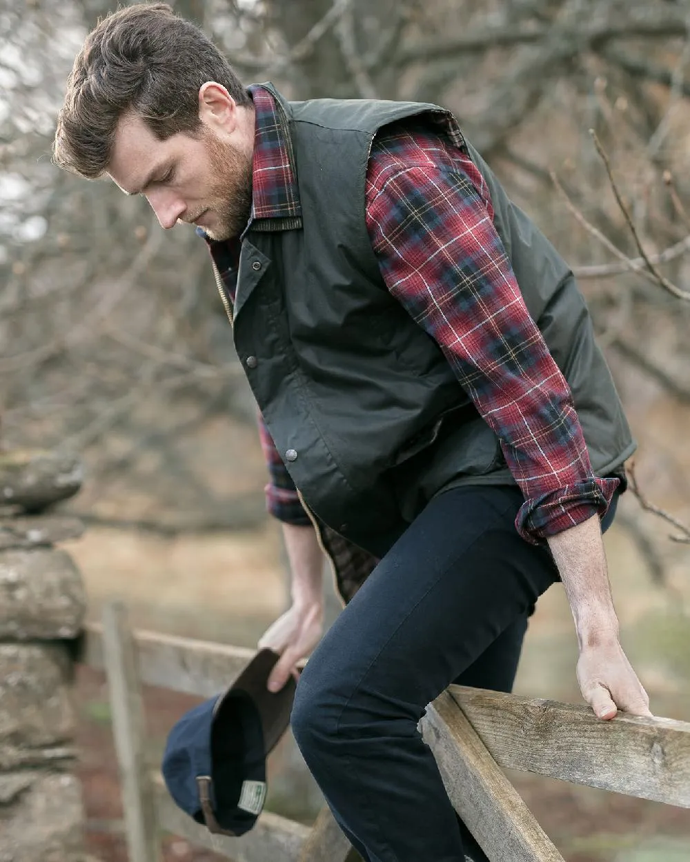 Hoggs of Fife Waxed Waistcoat Waxed Outdoor Jackets