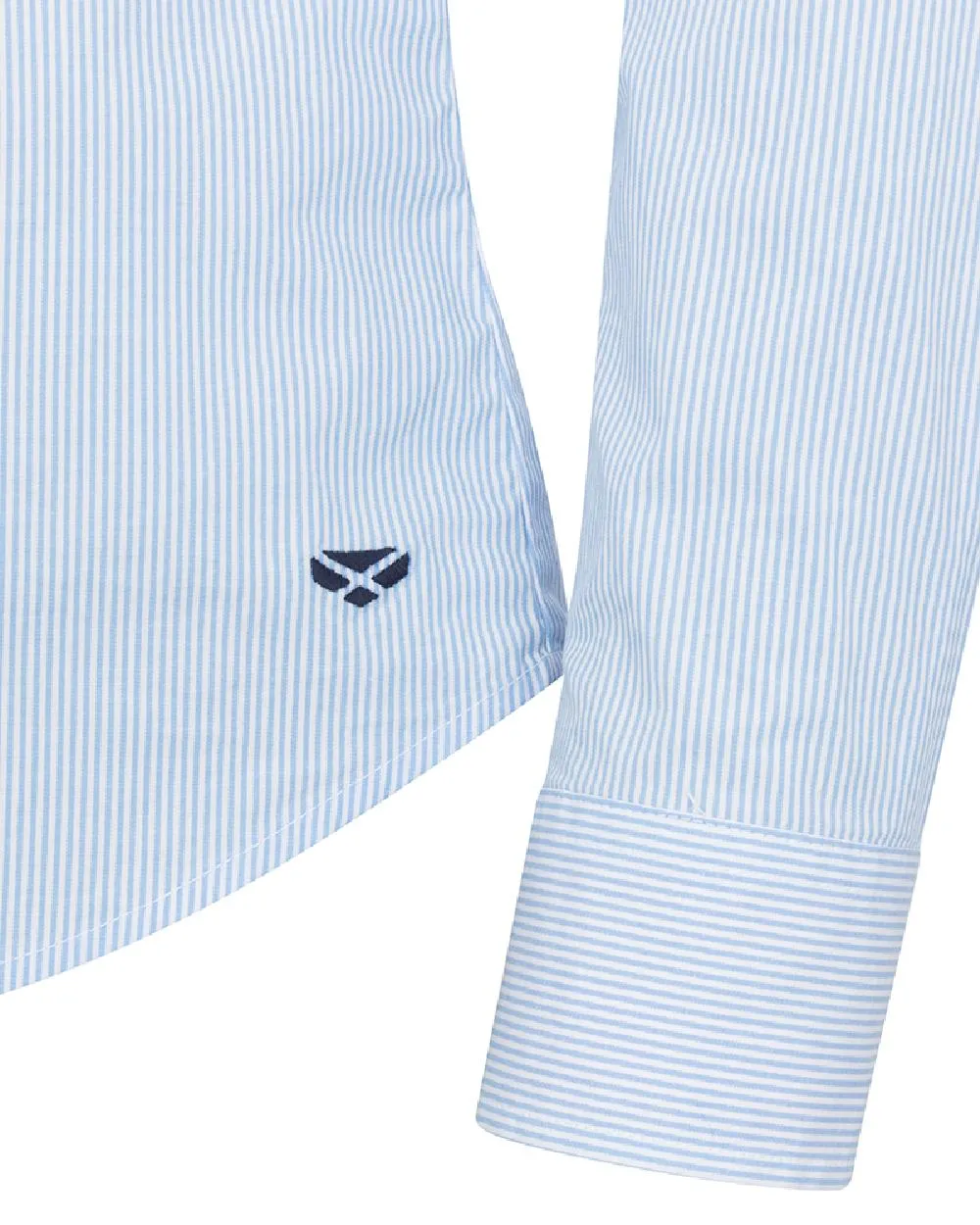 Hoggs of Fife Womens Ingliston Stretch Stripe Shirt Hoggs Polo Shirts