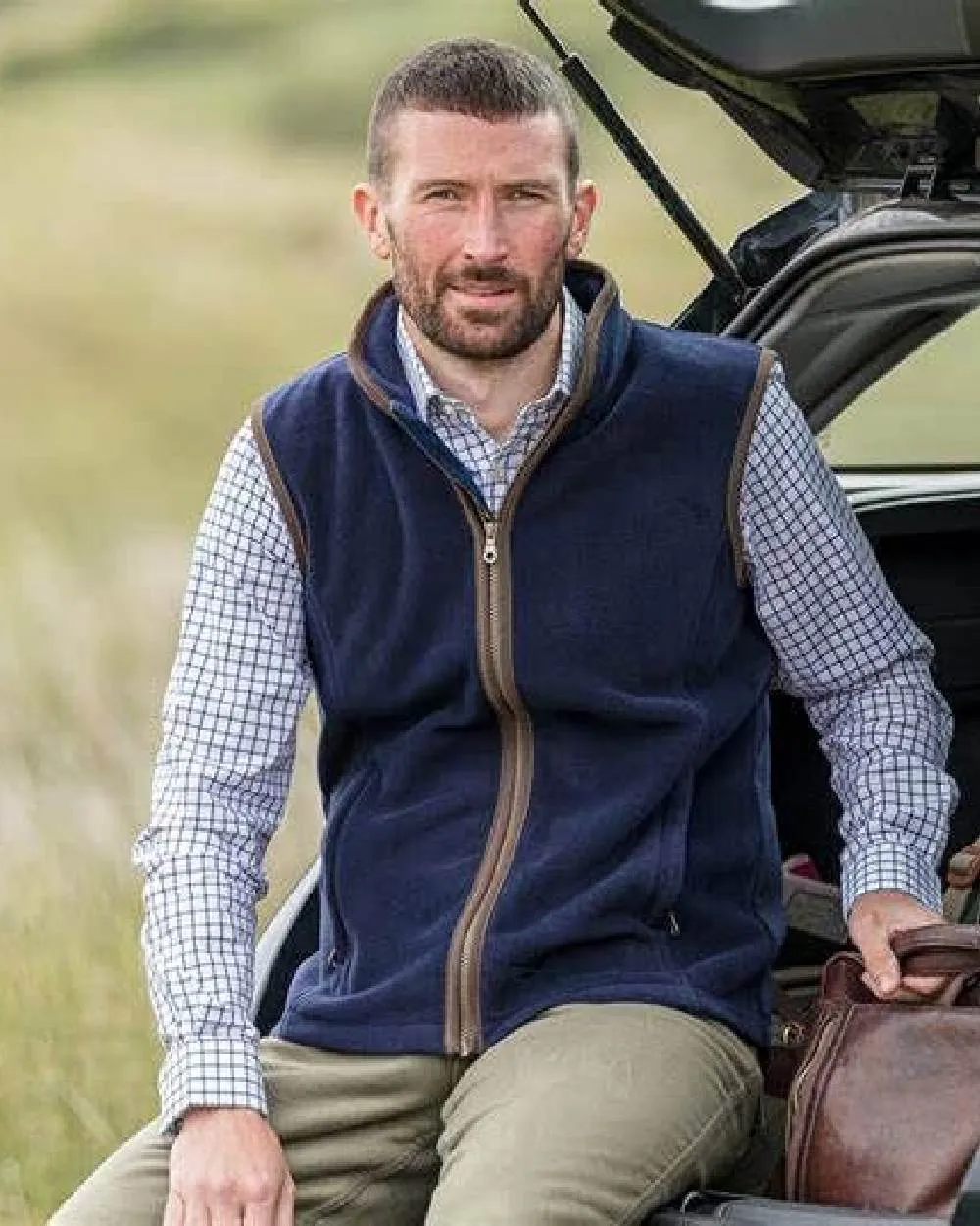 Hoggs of Fife Woodhall Fleece Gilet Hoggs Fleece Pullover